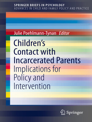 cover image of Children's Contact with Incarcerated Parents